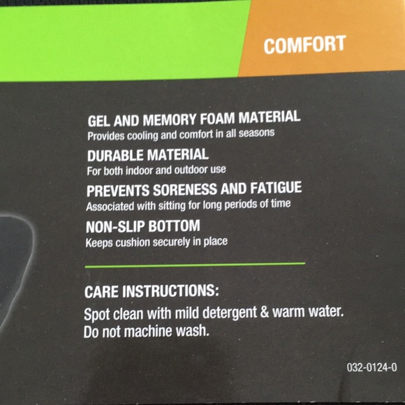 NWT Gel and memory foam cushion - Picture 3 of 3